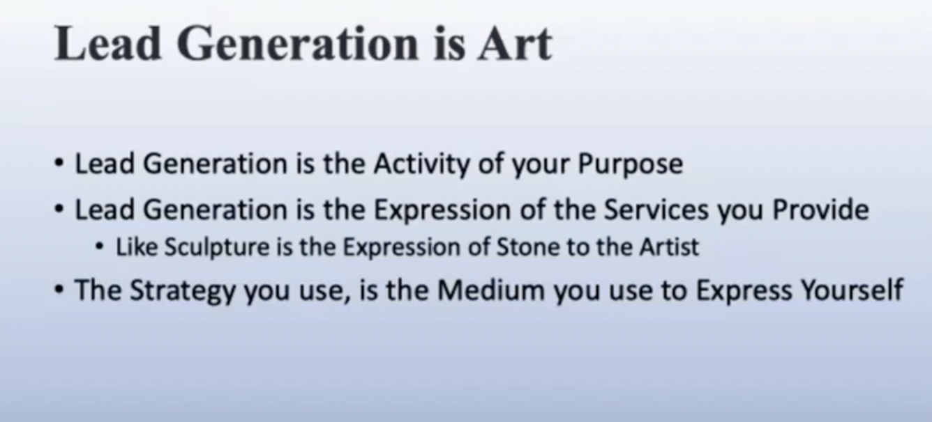 Week 5: The Art of Lead Generation